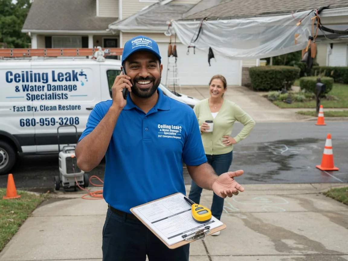 Ceiling Leak Cleanup Madisonville, TX FAQs